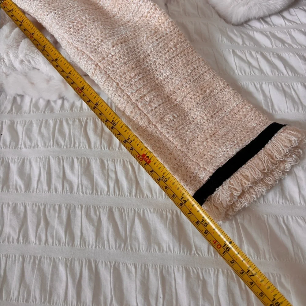 St. John Cream Textured Blazer with Black Accents - Picture 12 of 12